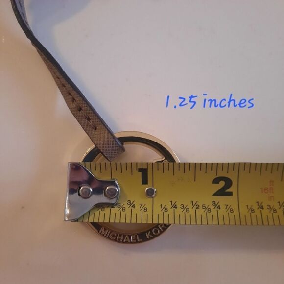 MICHAEL KORS Gold and Brown Leather Purse Charm COASTAL COWGIRL - Picture 6 of 7